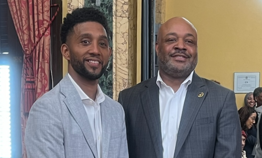 Mayor Brandon Scott and Commissioner Larry Simmons Mayor Brandon Scott and Commissioner Larry Simmons