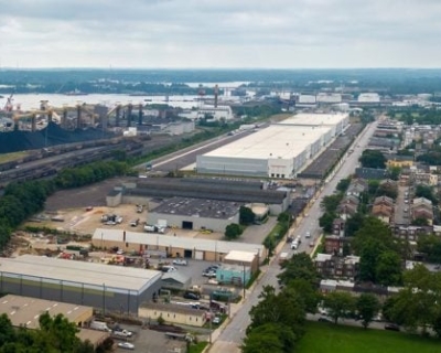 Aerial photo of industrial site