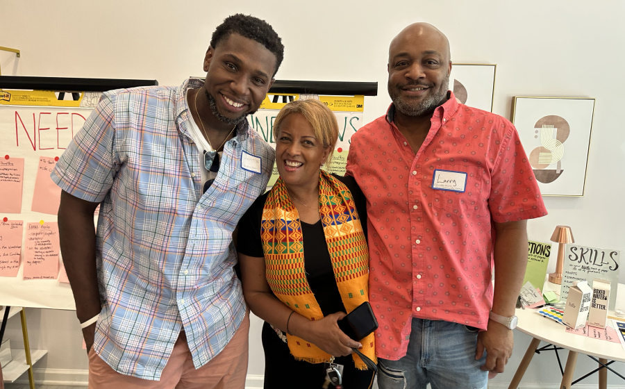 BNLP Director, Rebkha Atnafou with 2018 Fellows Justin Brown and Larry C. Simmons. BNLP Director, Rebkha Atnafou with 2018 Fellows Justin Brown and Larry C. Simmons.